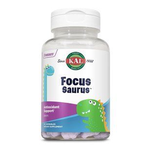 Focus-Saurus жувальні таблетки зі смаком винограду, 30 шт. 31905 фото