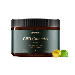 Жувальні мармеладки CBD повного спектру 750 мг зі смаком яблука та лимона, 30 шт. 29583 фото
