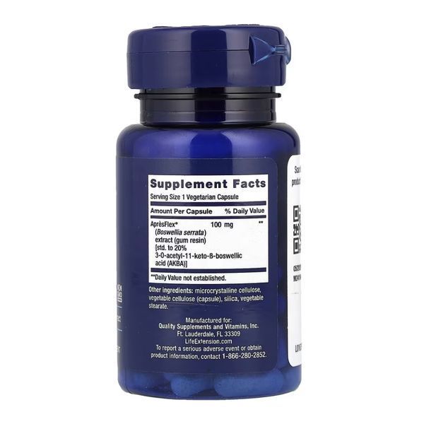 5-LOX інгібітор з Apr&egrave;sFlex&reg; 100 мг &ndash; 60 вегетаріанських капсул 30086 фото