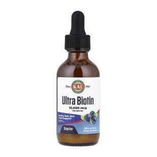 Ультра Біотин 10000 мкг, 59 мл, зі смаком ягід 32251 фото