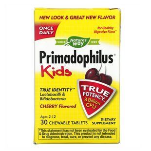 Kids Primadophilus - 30 таблеток зі смаком вишні 23615 фото
