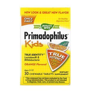 Kids Primadophilus - 30 таблеток зі смаком апельсина 26634 фото