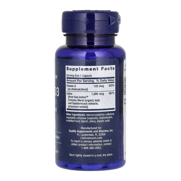 Вітамін D3 з морським йодом Sea-Iodine&trade; 125 мкг (5000 МО) &ndash; 60 капсул 26308 фото
