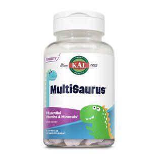 MultiSaurus жувальні таблетки зі смаком ягід, 60 шт. 26621 фото