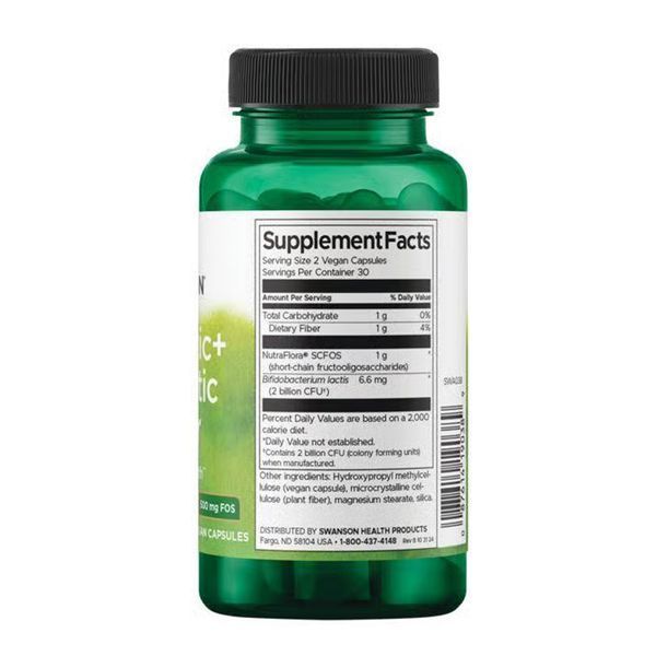 Probiotic+ Пребіотична клітковина 1 мільярд КУО &ndash; 60 вегетаріанських капсул 30962 фото