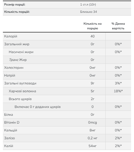 Порошок яблучного волокна, 12 унцій 22038 фото