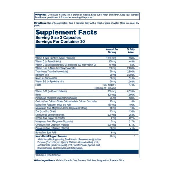 Men's Golden Multi-Vitamin &ndash; 90 капсул 26635 фото